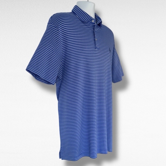 Polo Ralph Lauren Blue White Striped Polo Shirt Men’s XL Classic Fit - Picture 2 of 10